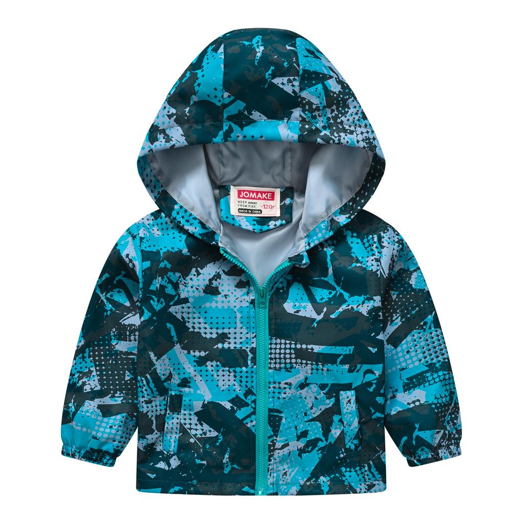 Middle and Large Children Boys and Girls Multi-color Printing Hooded Jacket Light Models of Fashion Jacket Children's Clothing
