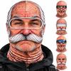 Vollabdeckende Gesichtsmaske 3D-Gesichtsdruck Wintermaskenabdeckung Outdoor/Radfahren/Streich/Party