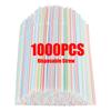 100-1000Pcs Multicolor Kitchen Beverage Straws Rietjes Drinking Straw Cocktail Rietjes Wedding Party Straws Accessories