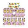 (5pcs balloons) Birthday Decoration Boys Girls Pink Pikachu Paper Plate Cups Tableware Set Balloons Deco Kids Baby Shower Party Supplies 2025