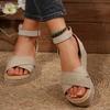 Fashion 2025 Women Wedge Sandals Summer New Fashion Platform Buckle Casual Comfortable Walking Sandals Shoes for Women
