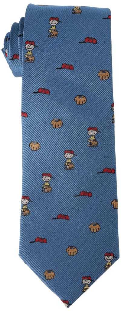 Peanuts Snoopy Tie PN918308 Blue SNOOPY Charlie Brown Brand Tie Character Gift