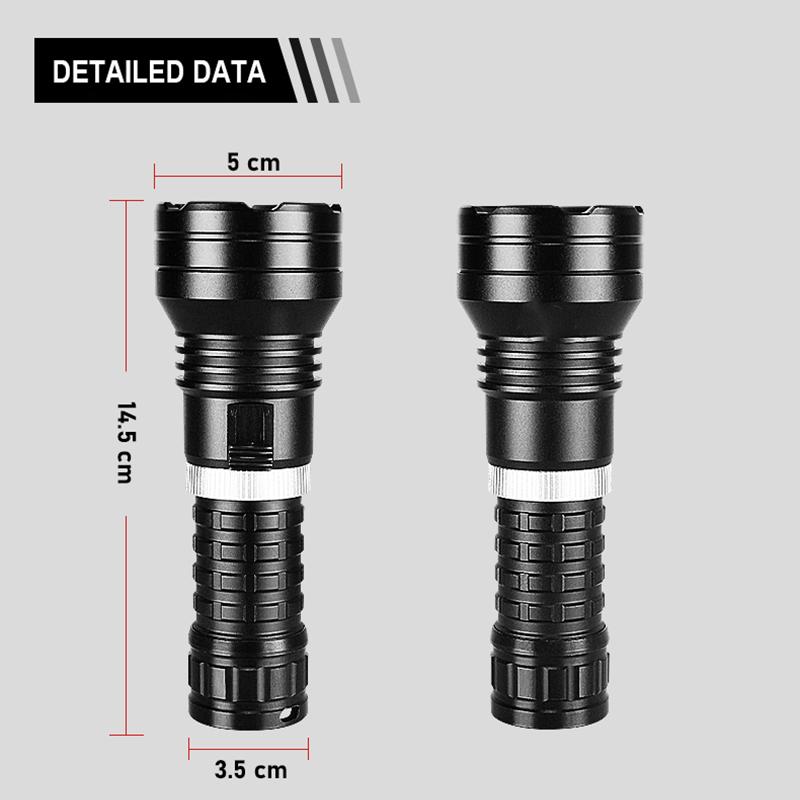 5000LM XHP120 Led Diving Flashlight IPX8 Underwater Waterproof 400M Professional Diving Torch Underwater Lighting Work Lamp