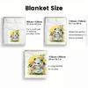 Anime Panda thin Flannel Blanket for Bedrooms,Living Rooms,Sofas Blankets,Lunch Breaks,Picnics,blankets fluffy