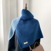Collar Knitted Scarf Thicken High Neck Shawl Fashion Neck Warmer  Winter
