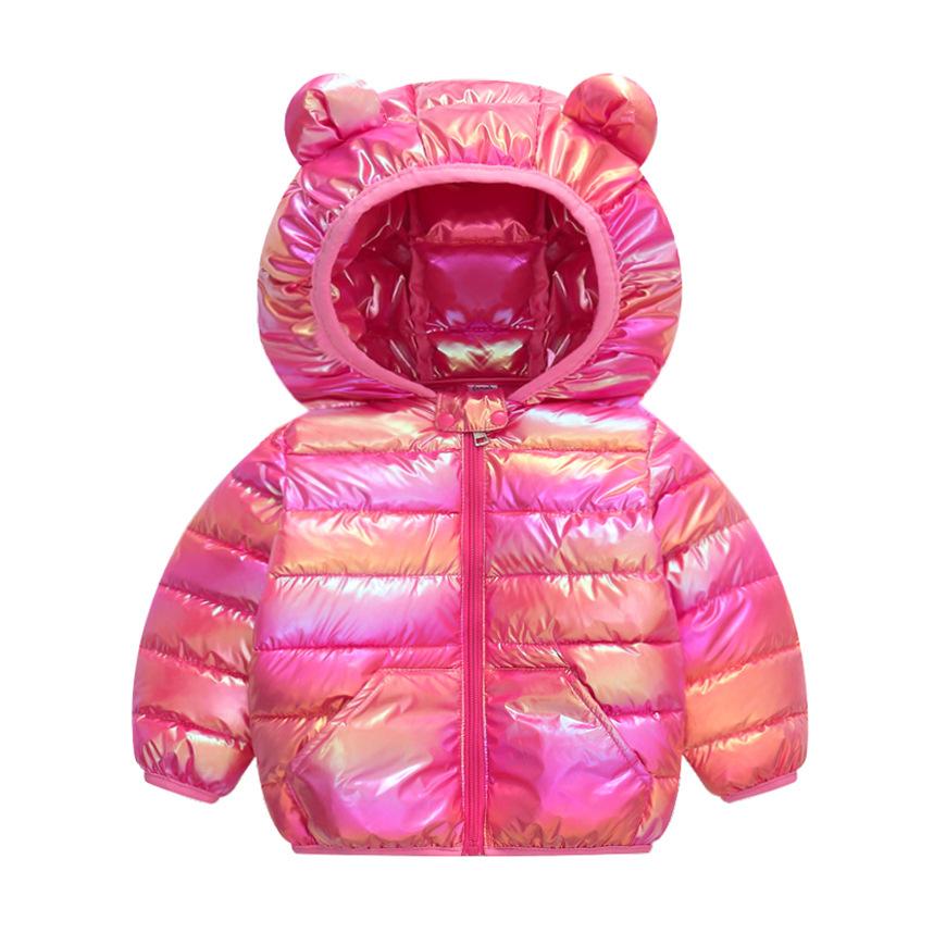Children Hooded Lightweight Jackets Boys Girls Baby Colorful Warm Jacket Autumn Winter Outdoor Sports Casual Clothes