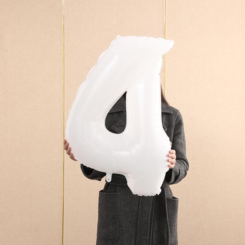 2nd Birthday Smiley Face Number Balloons for Kids - Outdoor Decoration & Photo Props (Boys & Girls)
