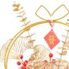 Chinese Year Ornaments Desk Night Light Lighted Artificial Potted Flower for Wedding