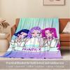 Gruppo di Ragazze Anime K-POP  Coperta Morbida Calda delle Quattro Stagioni  Copriletto Spesso a Maglia in Poliestere per Tutte le Stagioni per Letto, Campeggio, Viaggio  Regalo Perfetto