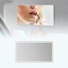 Stainless Steel Sun-Shading Visor Mirror High Clarity Portable Car Mirror  Car Interior