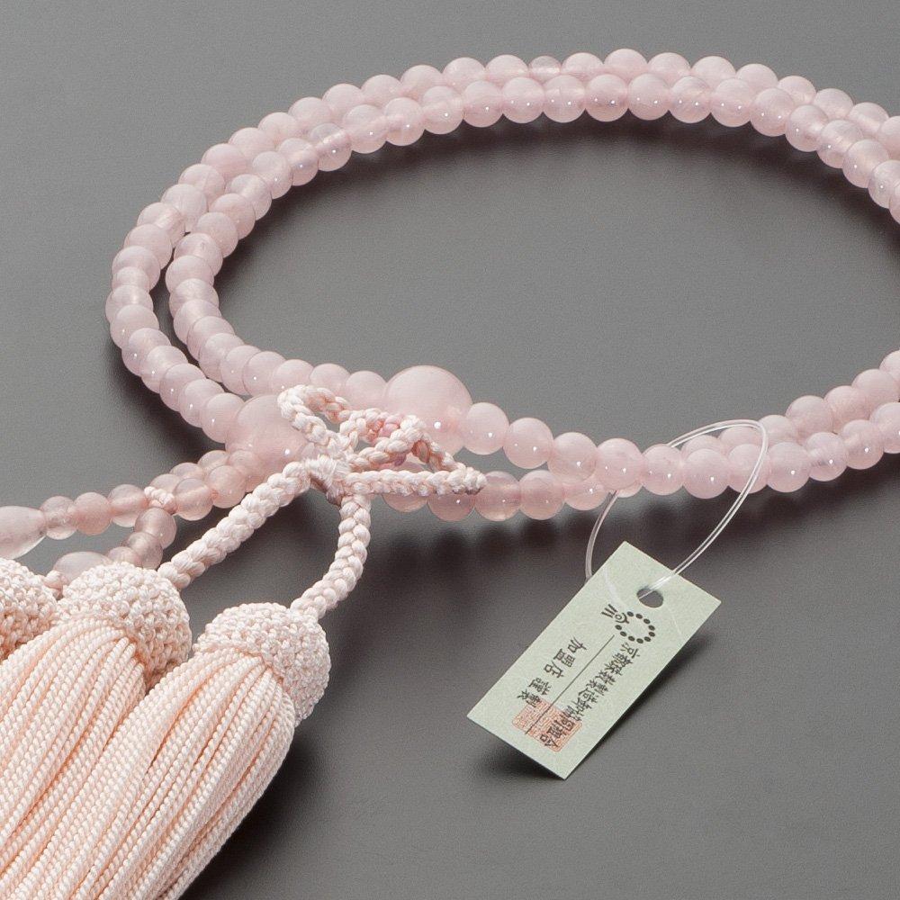 Buddhist Altar Shop Takita Shoten Prayer Beads Jodo Shinshu Authentic Prayer Beads Red Crystal 8 Inch Pure Silk Headed Tassel Prayer Main Prayer
