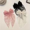 Elegant Lace Bow Hairpins - Black, Pink, - Elegant Hair Clips with Bow Tie Design, for Weddings, Parties, Everyday - Valentine'S Day Gift for Her