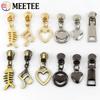 5/10/20Pcs Meetee 5# Zipper Slider for Metal Zips Handbag Purse Zippers Puller Head Jacket Replace Zip Closure Repair Accessory