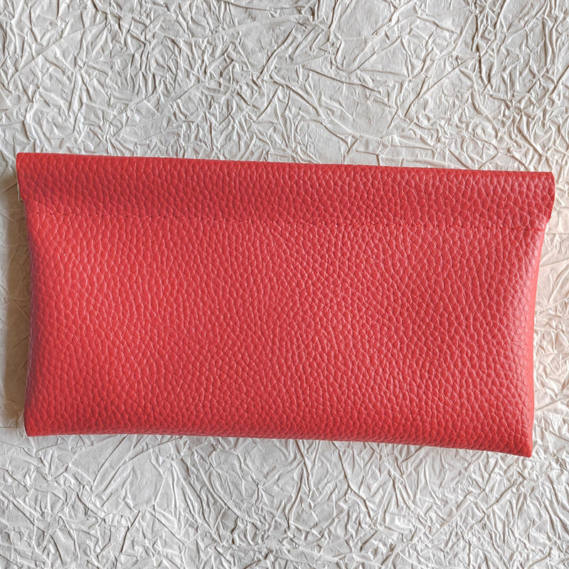 Self-Closing Long Wallet Artificial Leather Passport Driver's License Document Holder Data Cable Cosmetic Bag Storage