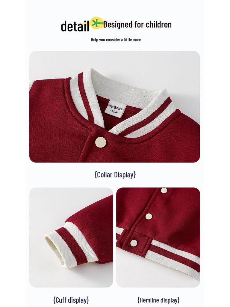 Children's Autumn & Winter Windbreaker Set: School & Kindergarten Uniform, 3-Piece Sportswear.