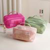 Large Capacity Mesh Cosmetic Bag Portable Travel Makeup Organizer For Women