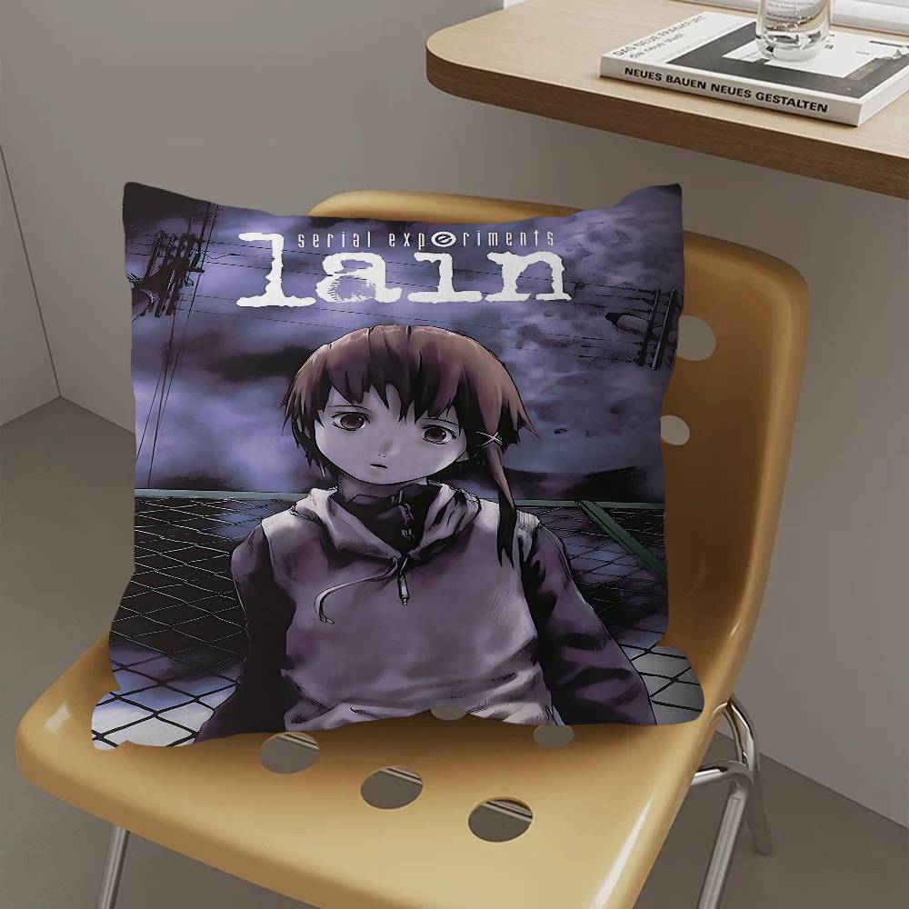 

Аниме S-Serial Experiments L-lain Персонализированные Картинка Текст Домашние Декоративные Подушки Бытовые Подарки 45x45см 30cmx30cm