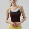 Yoga clothes summer breathable sports tennis sling vest with chest pad sports underwear skin-friendly yoga fitness vest