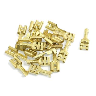 uxcell 5 Pcs Insulated Wire Connector Ring Crimp Terminal Blue 14-16AWG M4