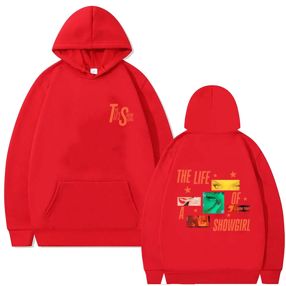 The Life of A Showgirl Album Hoodie Men's Women's Fashion Casual Oversized Hooded Sweatshirt Unisex Vintage Fleece Pullover