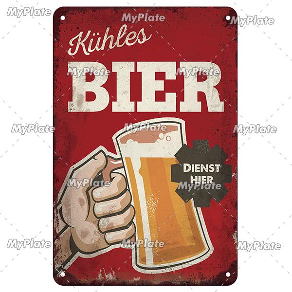 Retro Drink Bier Beer Metal Sign Vintage Plaque Tin Sign Plate Wall Decor For Bar Club Man Cave Bar Plate Drinking Poster Custom