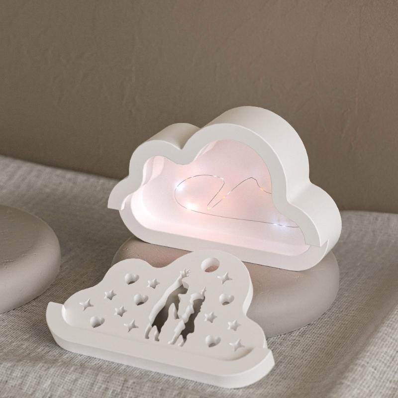 DIY Cloud Silhouettes Lamp Silicone Mold Set Romance Cloud Lamps  Mouldfor Creative Homes Decoration and Gift Making