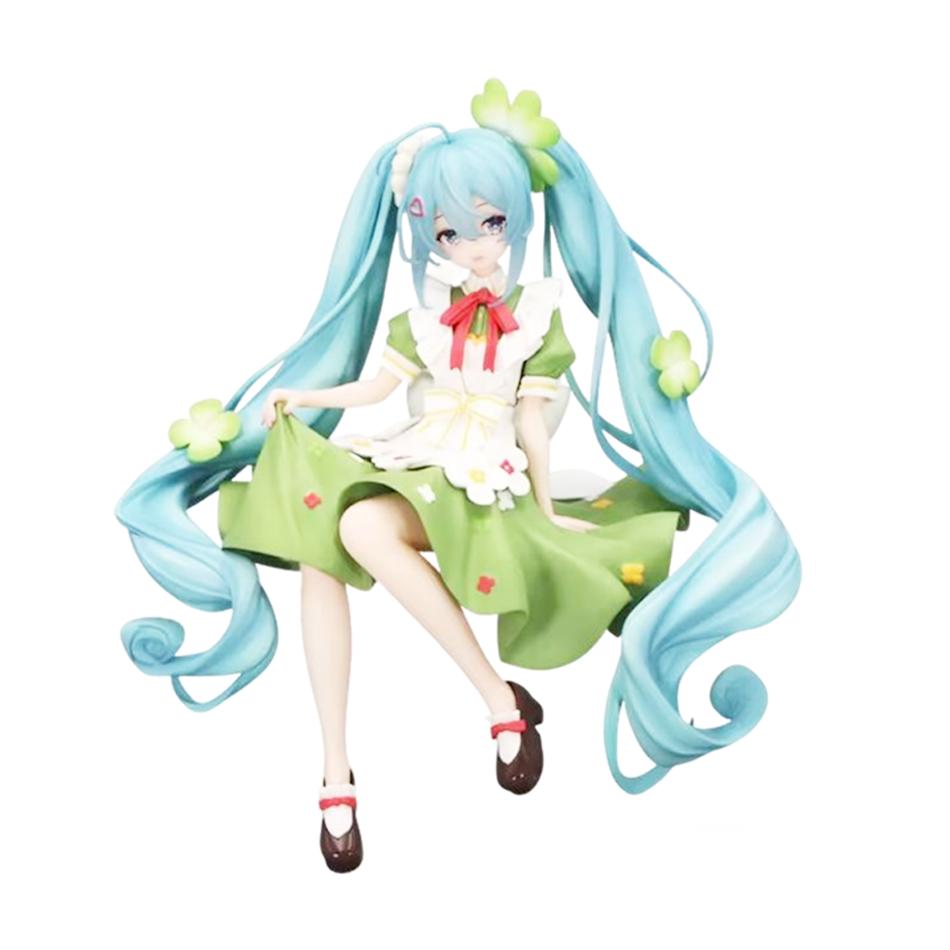 В наличии Hatsune Miku Пасторальный Стиль Клевер Артикулированная Фигурка Действия Красивая Девушка Модель Украшение Коллекционная Игрушка Подарок