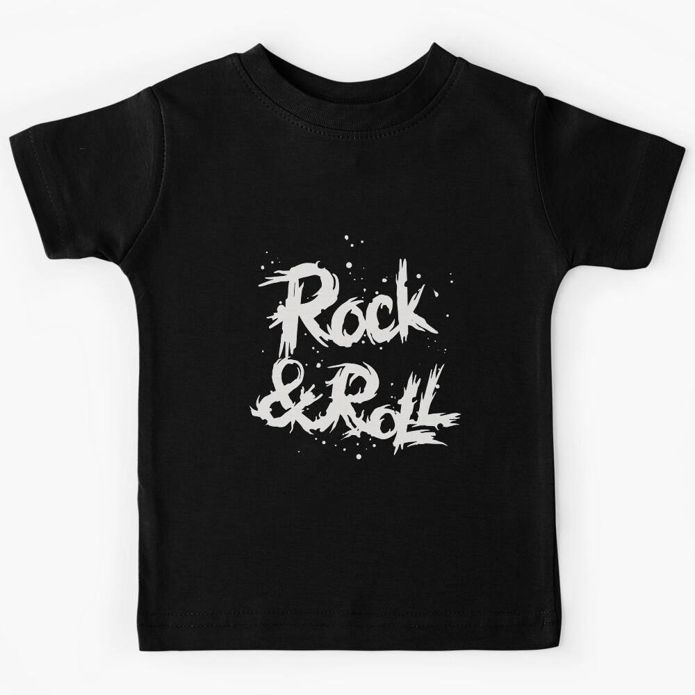 Rockers gift. Rock and Roll bloody badge. Kids T-Shirt 150
