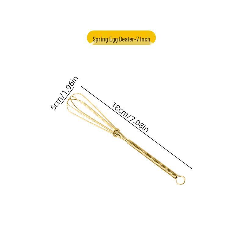 Stainless Steel Manual Egg Beater & Milk Frother Tool