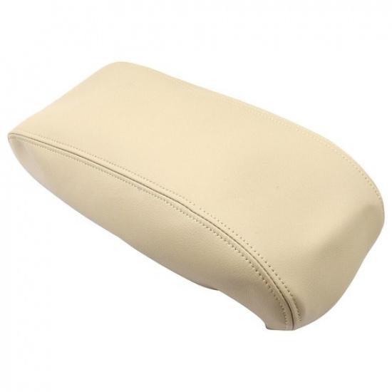 For Dodge Durango 2011- Center Console Lid Leather Armrest Pad Cover Beige