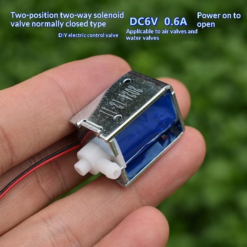 1/5 Stück Normalerweise Geschlossenes Mini-Luftmagnetventil DC 5V/6V Mikro 2-Wege-Ventil Elektrisch gesteuertes Ventil