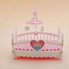 1Pc Play House Toy Accessories Simulation Ins Doll House Crib Mini Bedroom Furniture Miniature Cartoon Small Ornament