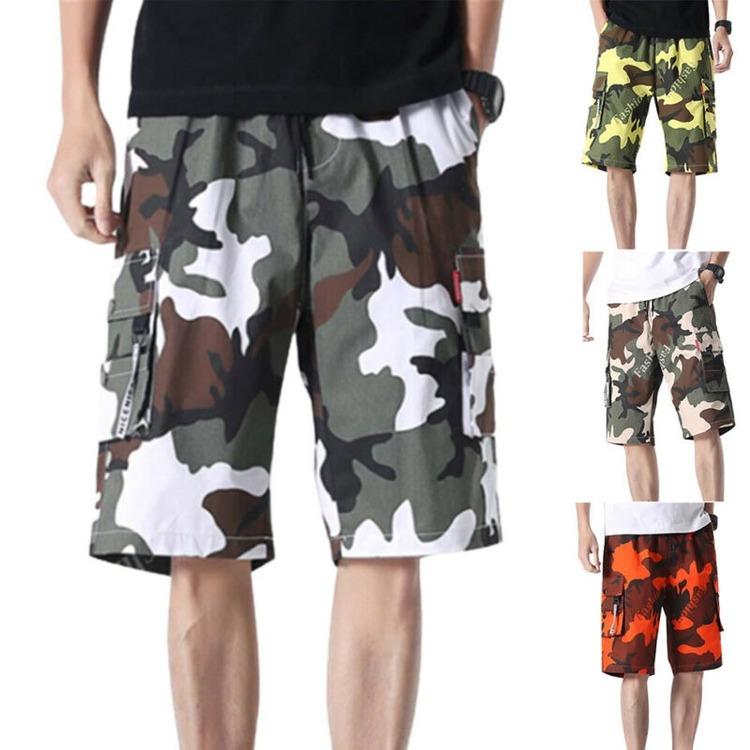 elasticated cargo shorts