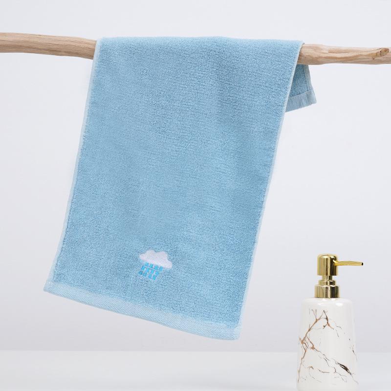 Dětský ručník z čisté bavlny s kreslenou výšivkou - Měkký a savý, Ideální pro domov, školu a školku