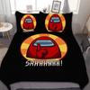 Exquisite 3D Game A-Amongs Us Wallpaper Anime Digital Print Bedding Set Duvet Cover Comforter Bed Youth Kids Girl Boys Gift