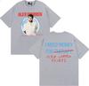 Alex Warren T-shirt Uomo Donna Moda Retro Manica Corta 100% Cotone Larga Oversize