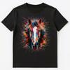 Colorful Paint Splash Horse Art Graphic Unisex T-Shirt
