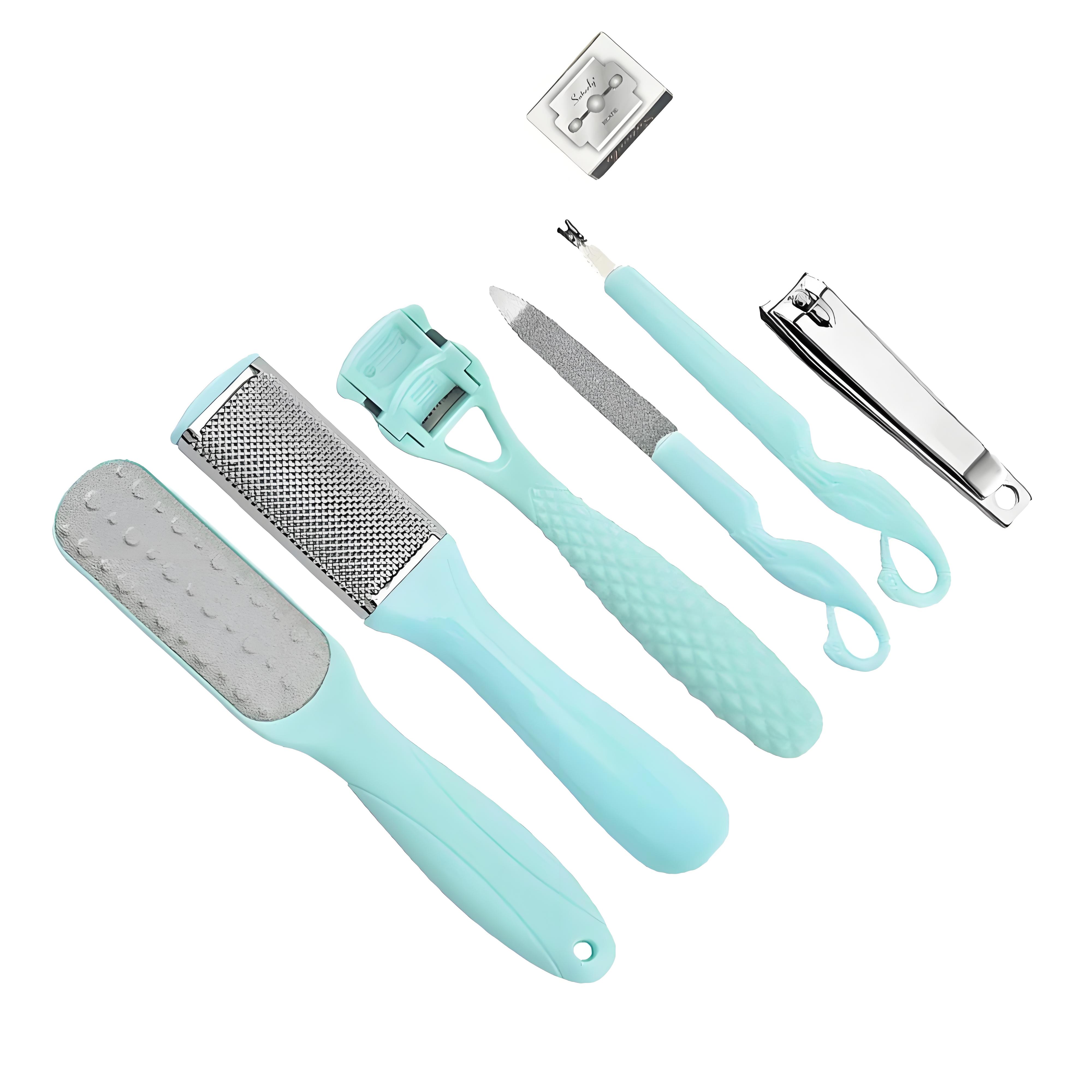 

Sky Blue Pedicure Foot File, Dual-Sided Callus Remover & Dead Skin Scraper - Gentle Exfoliation for Home Spa Care