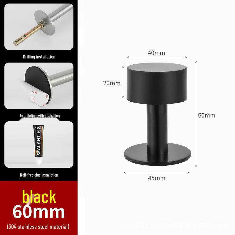 Silent Windproof Door Stopper and Holder - Anti-Theft and Anti-Collision Design