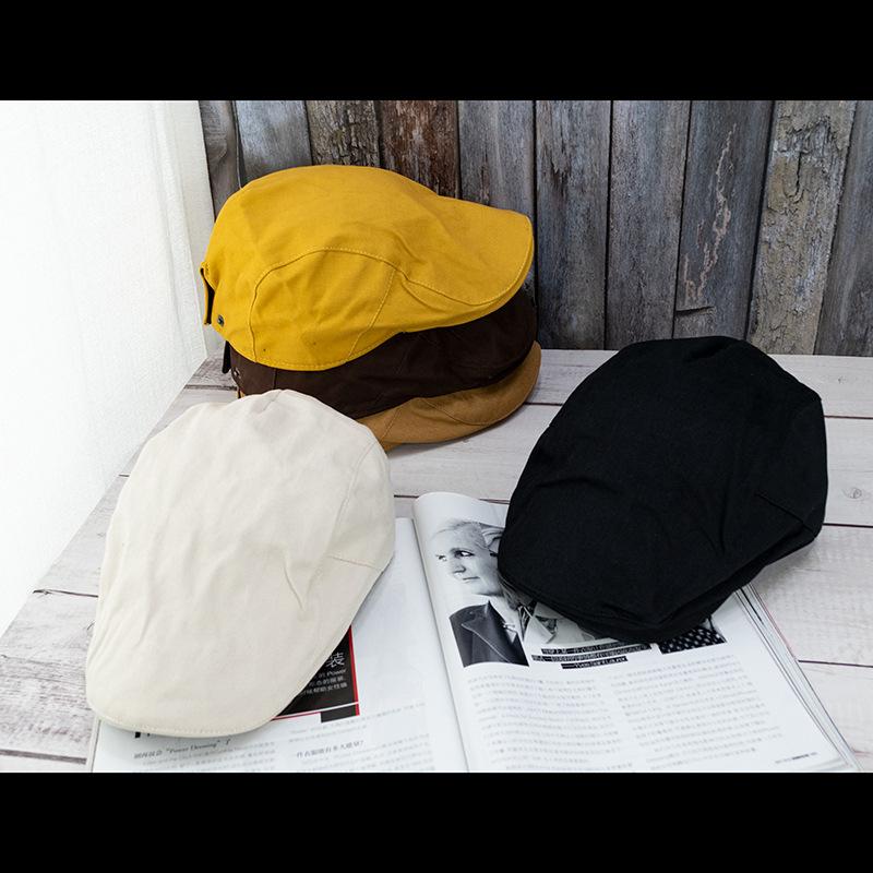 Hong Kong retro style vintage hat female spring summer autumn Internet celebrity forward hat Bere newsboy hat duck tongue Internet celebrity
