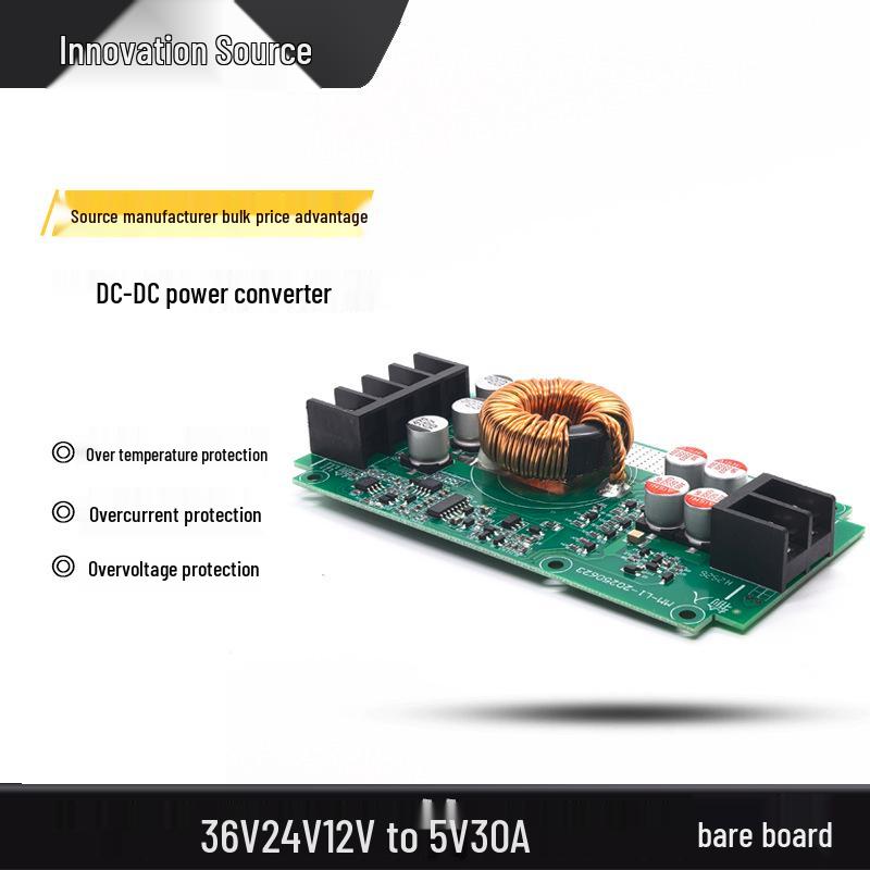 36V/24V/12V to 5V 30A LED Display Power Converter for Car