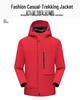Men's Waterproof Windproof Ski Jacket: Thick Velvet Hooded, Plus Size for Autumn/Winter Mountaineering.