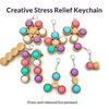 Portable Fidget Spinner Keychain With Pop Bubbles And Stress Relief Perfect For Kids Adults Daily Use Office Travel