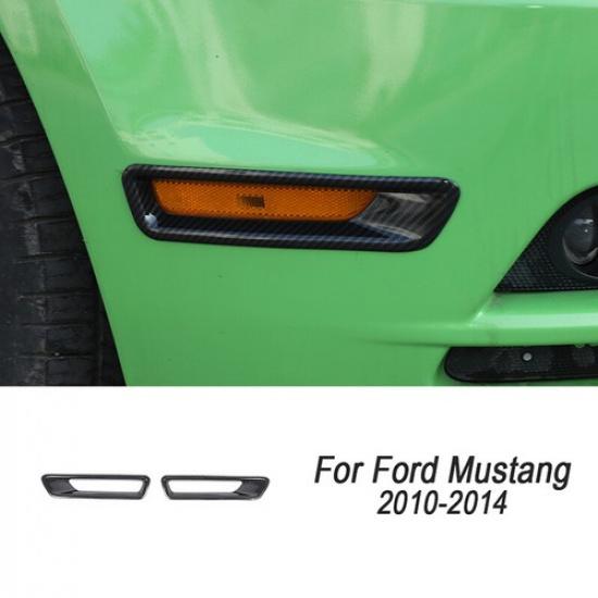 Carbon Fiber Interior Exterior Trim Full Decor Covers For Ford Mustang 2010-2014