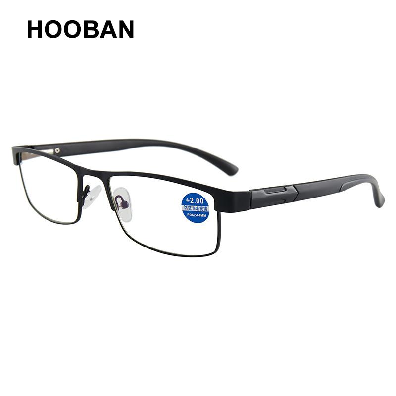 High Quality Stainless Steel Reading Glasses Men Women Fashion Presbyopic Eyeglasses Business Hyperopia Anti Blue Light Eyewear