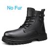 Men Outdoor Casual Leather Ankle Boots Large Size Soft Leather Motorcycle Boots Thick Bottom High Top Work Driving Shoes
