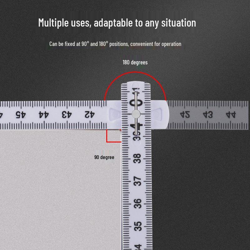 1.1m Multi-Purpose Folding Ruler – 10-Fold Design for Measuring and Drawing