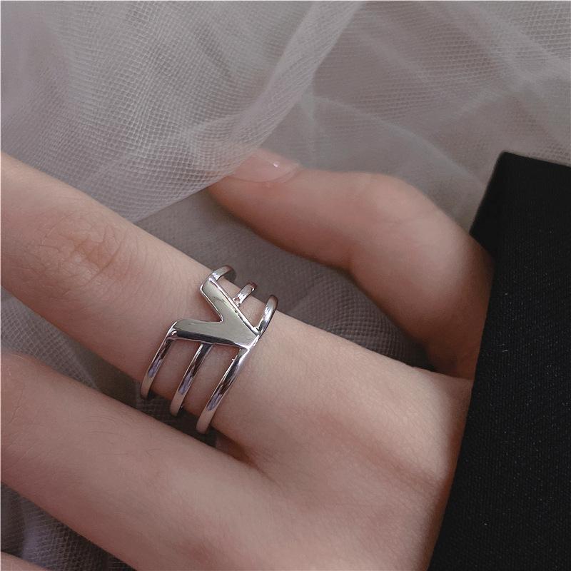 18K Gold-Plated Minimalist Open Adjustable Ring for Women
