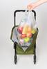 REP Front Push 4 Wheel Cart BLACK W32 D22 H87 558324 Size Bag Approx. H49/Cart Approx.