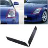 Glossy Piano Black Headlight Eyebrow Eyelid Cover For Nissan 350Z Z33 2003-2006